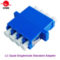 Adaptador estándar de fibra óptica de plástico LC Quad